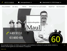Tablet Screenshot of dr-maul.de